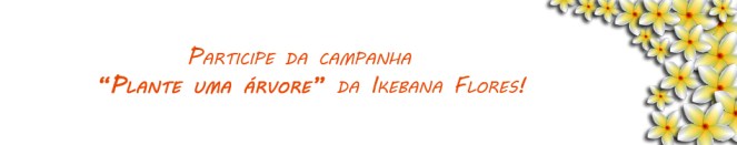 Campanha Plante uma Árvore - Ikebana Flores