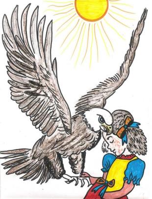 Imagem: Tia Mary A águia e a bela menina